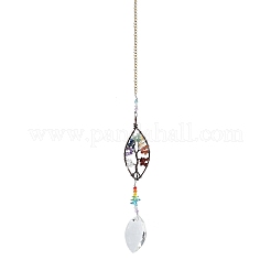 Glasblatt-Anhängerdekoration&nbsp;WG11406-02
