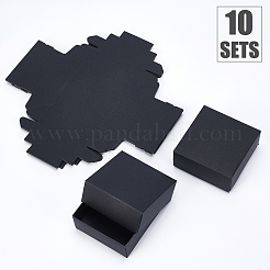 Scatola di carta kraft creativa pieghevole&nbsp;CON-WH0077-01A