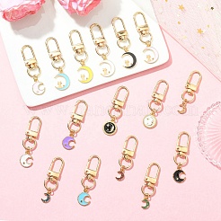 16pcs décorations de pendentif en alliage d'émail&nbsp;HJEW-YW00249