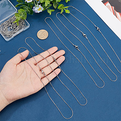 Ensemble de colliers à chaîne serpent en acier inoxydable 304 pour hommes et femmes&nbsp;STAS-PH0001-28P