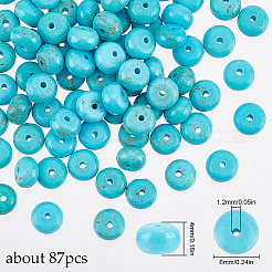 1 Strang natürliche howlite Perlen Stränge&nbsp;TURQ-SC0001-26B