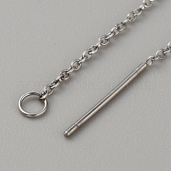 Componenti per orecchini a bottone in acciaio inossidabile 304&nbsp;FIND-WH0110-614E