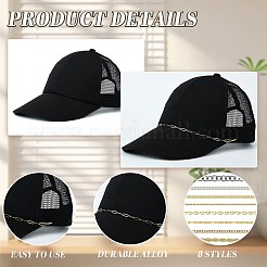 8 cadena para gorra de béisbol de acero inoxidable 304&nbsp;HJEW-SW00145