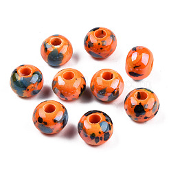 Handgemachte Porzellan europäischen Perlen&nbsp;X-OPDL-Q099-8