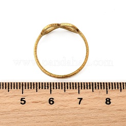 Ionenplattierung (IP) 201 Edelstahl Infinity Fingerring für Frauen&nbsp;RJEW-G266-24G