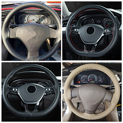 Coprivolante in vera pelle cucito a mano fai da te&nbsp;AJEW-WH0002-60B