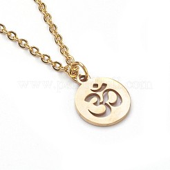 Colliers pendentifs en acier inoxydable 304&nbsp;NJEW-JN02214-01