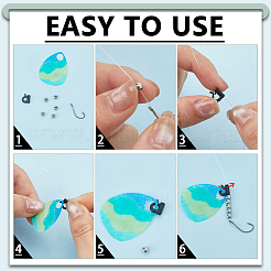 160 pièce de chape tournante à changement rapide en plastique de 2 couleurs&nbsp;FIND-FG0005-31