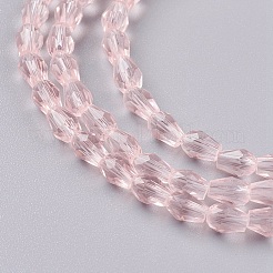 Sfaccettate perle di vetro fili&nbsp;GLAA-A036-F07