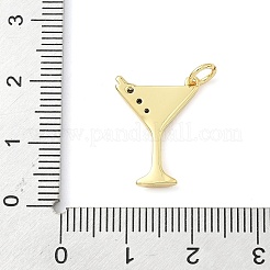 Colgante micropavé cubic zirconia de latón&nbsp;KK-Z120-57A-G