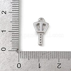 Pendenti in zirconi cubici trasparenti in micro pavè di ottone&nbsp;LS-KK-L238-22P