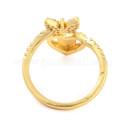 Bagues de manchette ouvertes en laiton&nbsp;RJEW-P094-01G