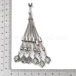 Chaîne gourmette en alliage de style tibétain gland gros pendentifs&nbsp;FIND-K013-01AS-09