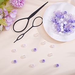 Cuentas acrílicas opacas 60pcs 2 colores&nbsp;DIY-PA0002-19A