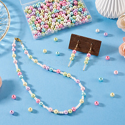 300 pièce de perles d'imitation acryliques opaques&nbsp;OACR-TA0004-95A