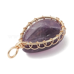 Pendenti d'ametista naturale&nbsp;PALLOY-JF04776-03