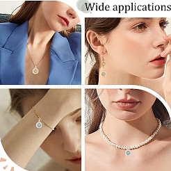 6 Stück 2 Farben Messing Micro Pave Zirkonia Anhänger&nbsp;ZIRC-BBC0003-68B
