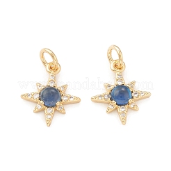 Charms ecologici in ottone con micro pavé di zirconi&nbsp;KK-I698-28G