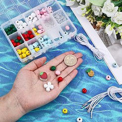 Kit fai da te per realizzare braccialetti di frutta&nbsp;DIY-BM0001-18