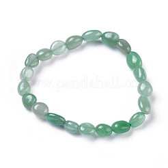 Braccialetti naturali Aventurine verde branello stirata&nbsp;BJEW-K213-03