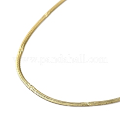 Collane a catena piatta in acciaio inossidabile 304 per donna&nbsp;NJEW-D058-03G