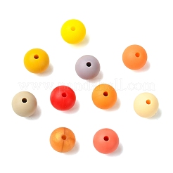 300 perles focales rondes en silicone écologique de qualité alimentaire&nbsp;SIL-CJC0004-08A-1