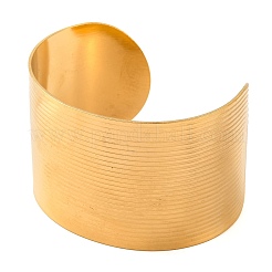 Bracelets manchettes ouverts en acier inoxydable 304 pour femmes&nbsp;BJEW-G711-01J-G