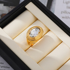 Fingerringe aus Legierung und Kristallstrass&nbsp;WGB94FD-01