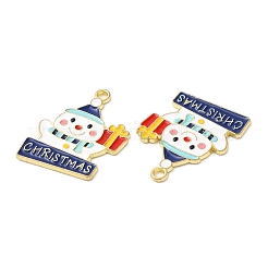 Noël pendentifs émail en alliage&nbsp;ENAM-D050-13A-01G