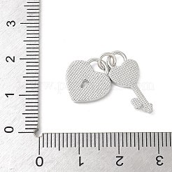 Messing-Pflaster-Anhänger mit Muscheln in Naturweiß&nbsp;KK-S522-15P