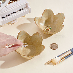 Piatto da dessert in porcellana a forma di fiore&nbsp;ODIS-WH0030-371