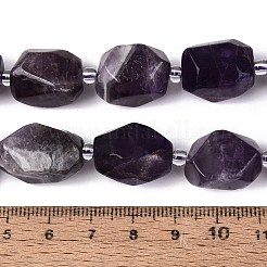 Natürlichen Amethyst Perlen Stränge&nbsp;G-N362-07A-07
