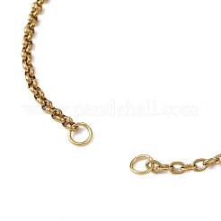 Herstellung von Rolo-Armbändern aus Edelstahlkabelkette 304&nbsp;AJEW-JB01459-01