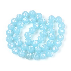 Chapelets de perles vernissées manuelles&nbsp;LAMP-N028-21F