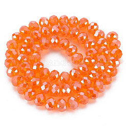Chapelets de perles en verre électroplaqué&nbsp;EGLA-A034-T3mm-A07