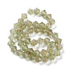 Handgemachte Glasperlen Goldsand&nbsp;LAMP-Q036-04F