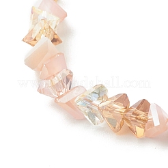 Braccialetti con perline di vetro placcato&nbsp;BJEW-JB06574-05
