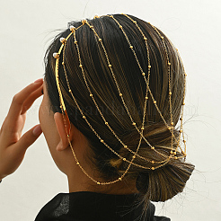Elegante lange Haarbänder aus Eisen und Legierung mit Quaste für Damen&nbsp;QP3969-1