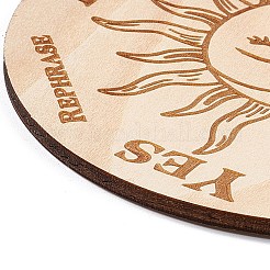 Sottobicchieri in legno intagliato&nbsp;LS-AJEW-P103-01B