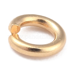 Anillos de salto abiertos de latón chapado en rack&nbsp;KK-O139-18L-G
