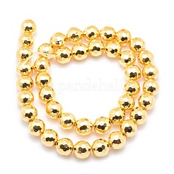 Chapelets de perles en hématite synthétique sans magnétiques&nbsp;G-L485-02A-G