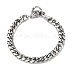 Bracelets à maillons cubains en acier inoxydable 304 pour femmes&nbsp;BJEW-G779-03P