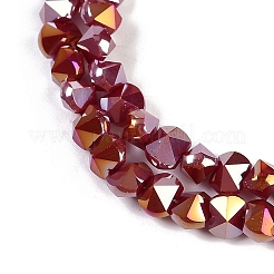 Chapelets de perles en verre électroplaqué&nbsp;EGLA-B009-05A-06