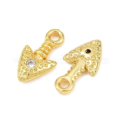 Ottone micro spianare pendenti zirconi&nbsp;KK-H093-08G