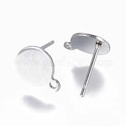Componenti per orecchini in acciaio inossidabile 304 anti-ossidazione&nbsp;X-STAS-F227-19A-P