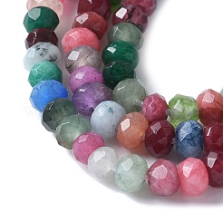 Gefärbte natürliche Malaysia Jade Rondelle Perlen&nbsp;X-G-E316-2x4mm-55