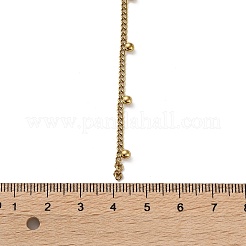 304 Edelstahl Kugel Quaste gedrehte Kette Y Halsketten für Frauen&nbsp;NJEW-Z085-01G