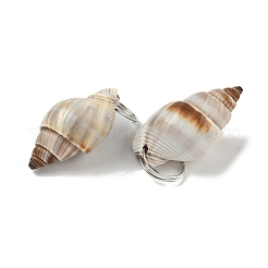 Natürliche Spirale Shell Anhänger&nbsp;SHEL-K006-68A