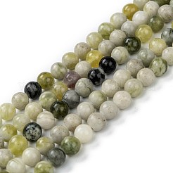 Hebras naturales de cuentas de jade qinghua&nbsp;G-G818-01-6mm