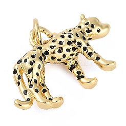 Pendentifs en laiton émaillé de placage de crémaillère&nbsp;X-KK-P287-10G